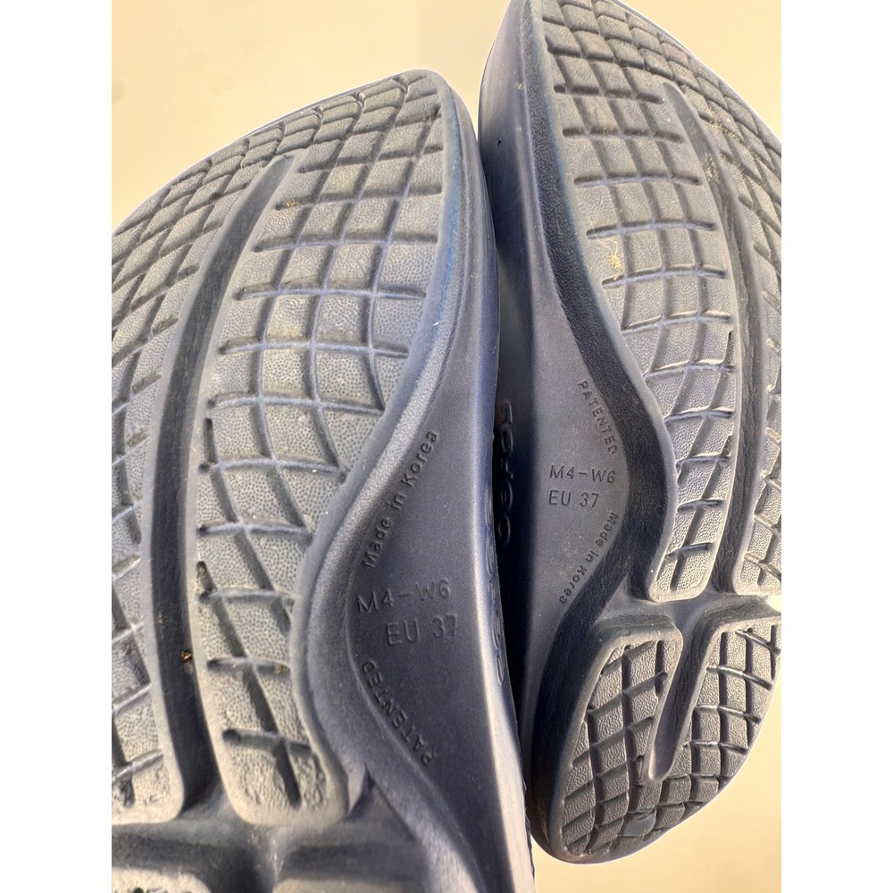OOFOS OOriginal Sandal Women Size 6 Navy Blue Recovery Flip Flops - Picture 2 of 10